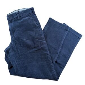 Brooks‎ Brothers Clark Fit Corduroy Pants Navy Blue 34x34 Straight Leg mens